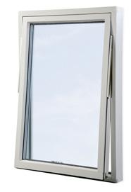 H-fönster, AXH Utsida, vädringsläge Insida Fakta Produkt Fönster, AXH. Öppningsbarhet H-fönster, utåtgående glidhängt.