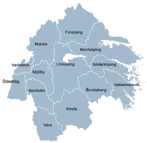Ehälsonätverket i Östergötland Ett nätverk med tretton kommuner och Region Östergötland Arbetar gemensamt i olika samverkansprojekt Skapa förutsättningar för en snabbare, mer gynnsam utveckling Med