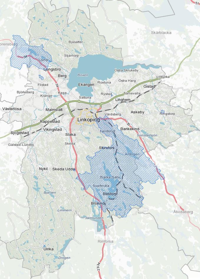 Resultat Vattenskyddsområde i stort sett enligt ursprungstanken.