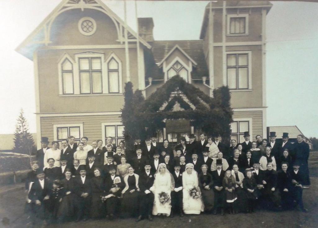 Dubbelbröllop på Solliden 1919.