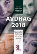 SKAT T & DEKLARATION Ny upplaga! Ny upplaga! AVDRAG 2018 Populärt avdragslexikon som innehåller alla avdrag du kan göra i inkomstslagen näringsverksamhet, kapital och tjänst.