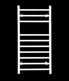 Komplettera med Pax elpatron och/eller radiatorventil för anslutning till radiatorsystem (ej VVC). Bredd 500 Höjd 800 eller 1200 mm Blank Material Rostfritt stål Anslutning Nedtill, höger/vänster.