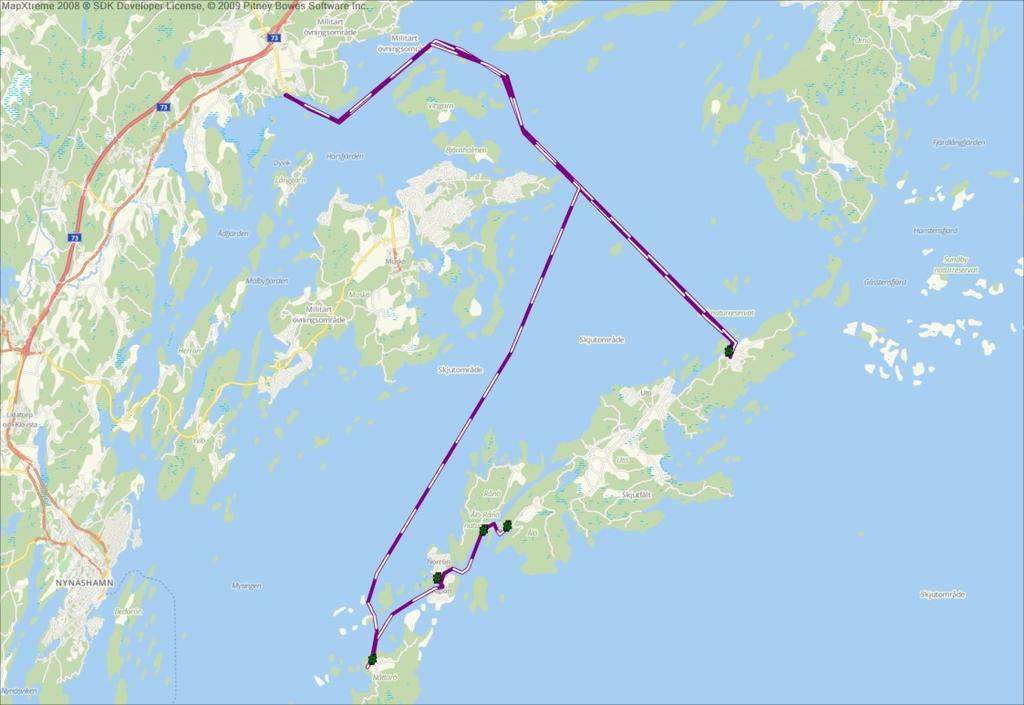 zccompany Linje 61 Södra skärgården, Utö, Nåttarö och Ornö 2016 2015 Godskostnader 2 001 021 kr 2 024 693 kr
