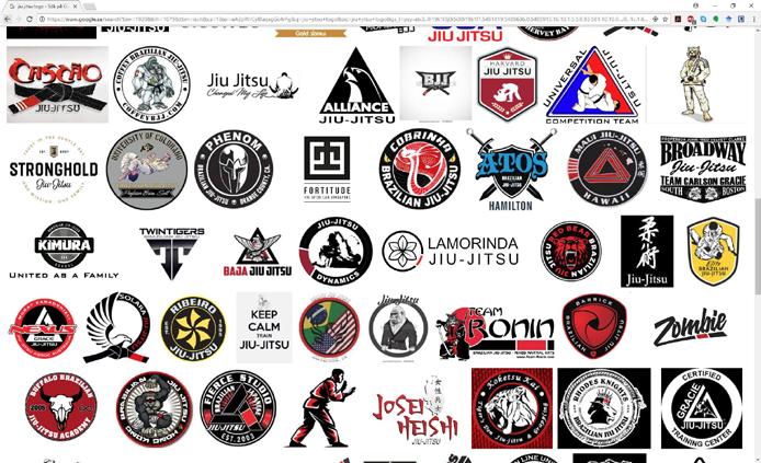 Figur 5 Bildsökning på Google bilder med orden jiu-jitsu logo. 1.3 Grafisk profil En grafisk profil finns för att ett företag på ett enkelt sätt ska kunna upprätthålla sin image (Grafisk profil, 2016.