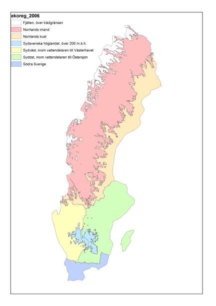 Limnisk typområde Till exempel kan det vara stora variationer i mängden lösta joner i vattnet på olikavattendrag provplatser