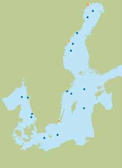 Data från både nationella och regionala miljöövervakningsprogram Exempel från det marina delprogrammet Fria