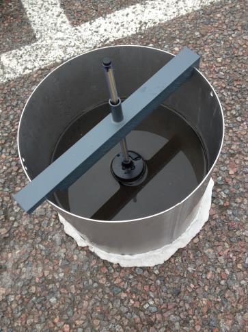 . Figur 5. Infiltrationsförsök med single ring infiltrometer. 3.1.