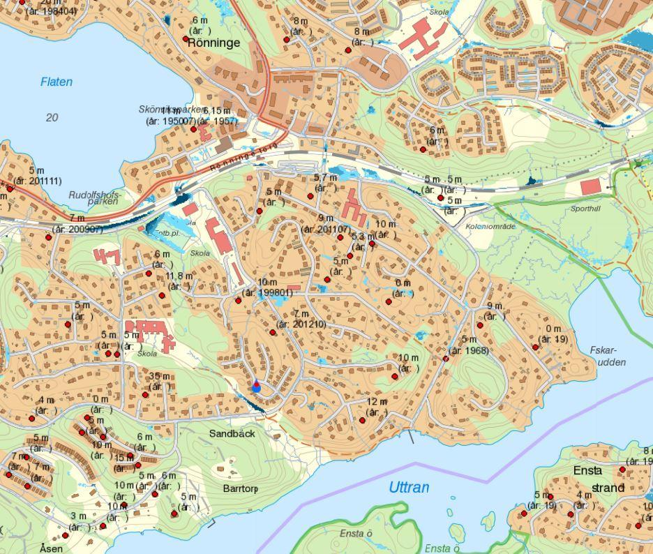 3.6 Översvämningsrisk och instängda områden Instängt område avser ett geografiskt område varifrån dagvatten ytledes inte kan avledas med självfall.