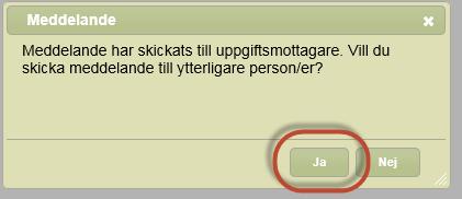 Viktigt: Om de delegerade arbetsuppgifterna ska gälla för samtliga vårdtagare vid den valda utförarenheten utom den specifika vårdtagaren väljer du alternativet Undantagen och klickar