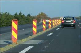 För att trafikanterna ska få en så tydlig vägledning som möjligt är det viktigt att man inte blandar markeringsskärmar för sidohinder med markeringspilar och markeringsskärm.
