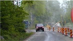 till exempel då körfältsbredden minskar eller körfält flyttas i sidled. Trafikledningslister består av ca 1 m långa sektioner som kan sammanfogas till en längre enhet.