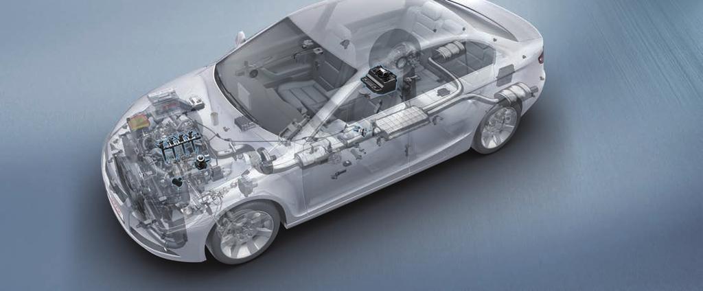 8 Denoxtronic-system för personbilar Denoxtronic-system för personbilar Funktionsprincipen för Denoxtronic-systemet för personbilar liknar det för kommersiella fordon.