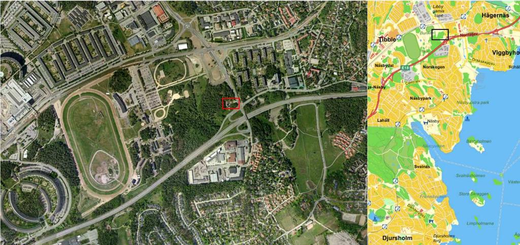 Grapnummer Uppdragsnummer Version 16131 604331 1.1 Figur 2-3. Lokalisering av de undersökta fastigheterna Tibble 10:9 och Tibble 10:8.