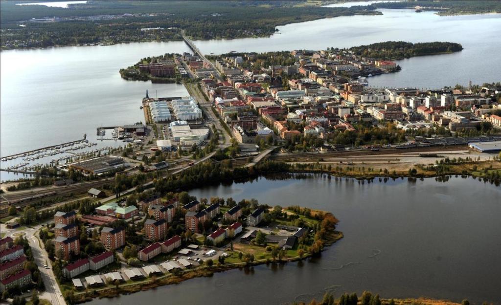 LULEÅ sjöstad i Norr 77 000 invånare Från tung industri till universitet, handel och högteknologi Flera stora