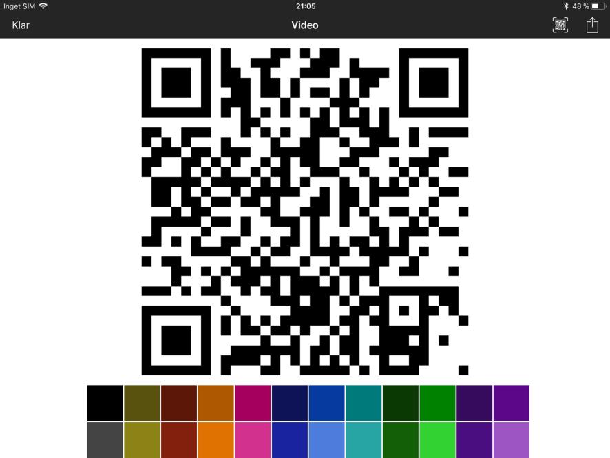 Nu kan du byta färg på din QR-kod