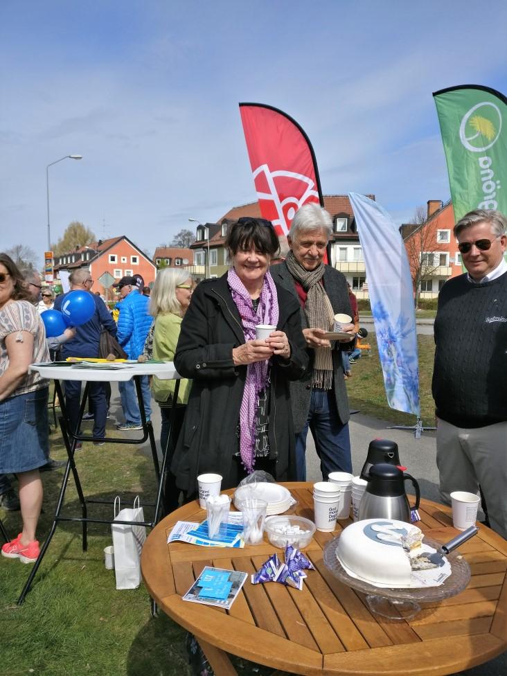 ! Vi bjöd också på både kaffe och jättegod