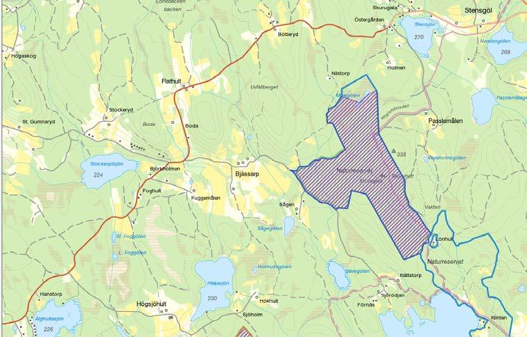 Eksjö kommun Skurugata NR. Potentiellt skogsbete. Ca 30-60 ha.