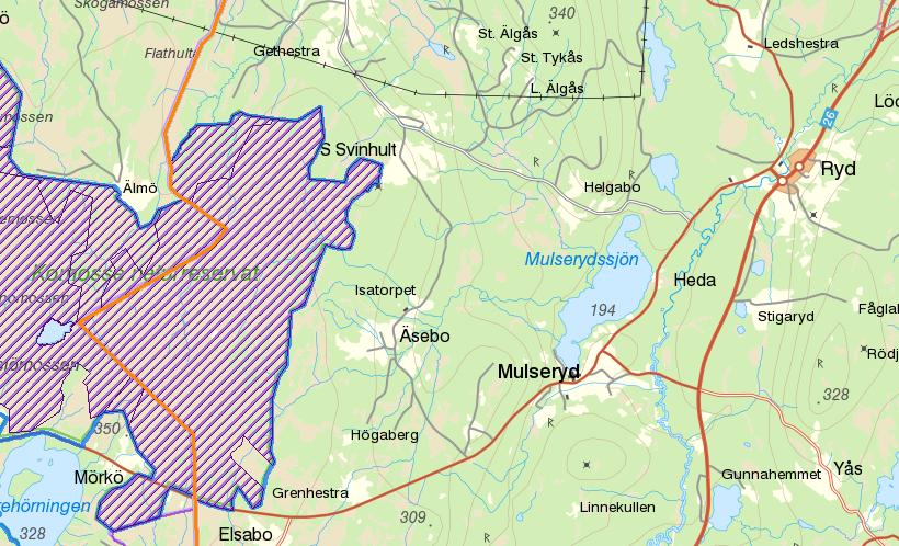 MEDDELANDE Datum Sida 8/13 Habo, Mullsjö och Nässjö kommuner: Inga potentiella objekt identifierade.