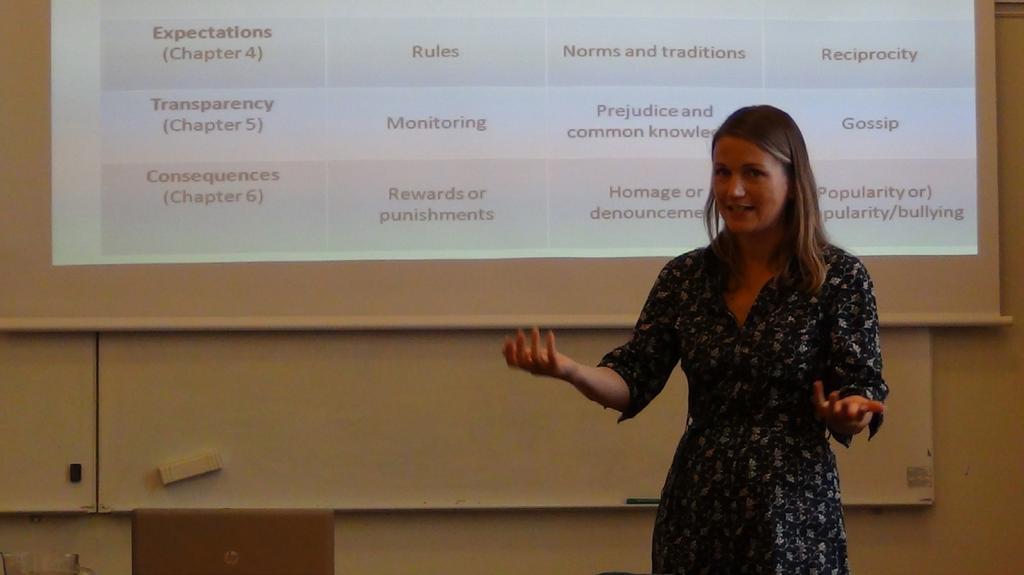 Mikaela Sundberg presenterade sin bok A Sociology of the