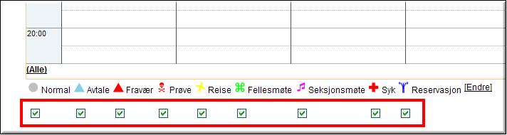 Ett exempel är ett sektionsmöte där sektionsledaren använder rumskalendern i