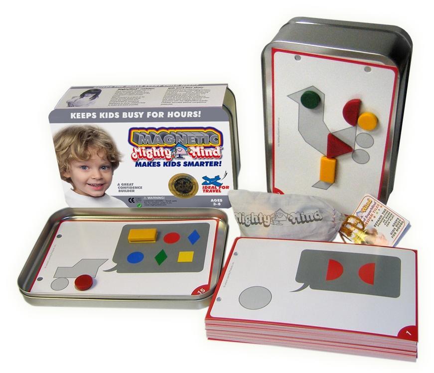 Magnetisk MightyMind Prod. nr.: MM-200 Magnetisk MightyMind är MightyMind i ett magnetiskt utförande och utvecklar samma färdigheter hos barnet.