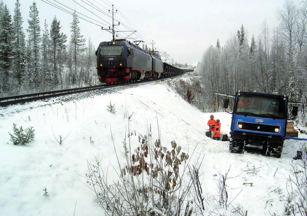 Trummor järnväg Upp till 1800 mm i diameter Ej spårbunden