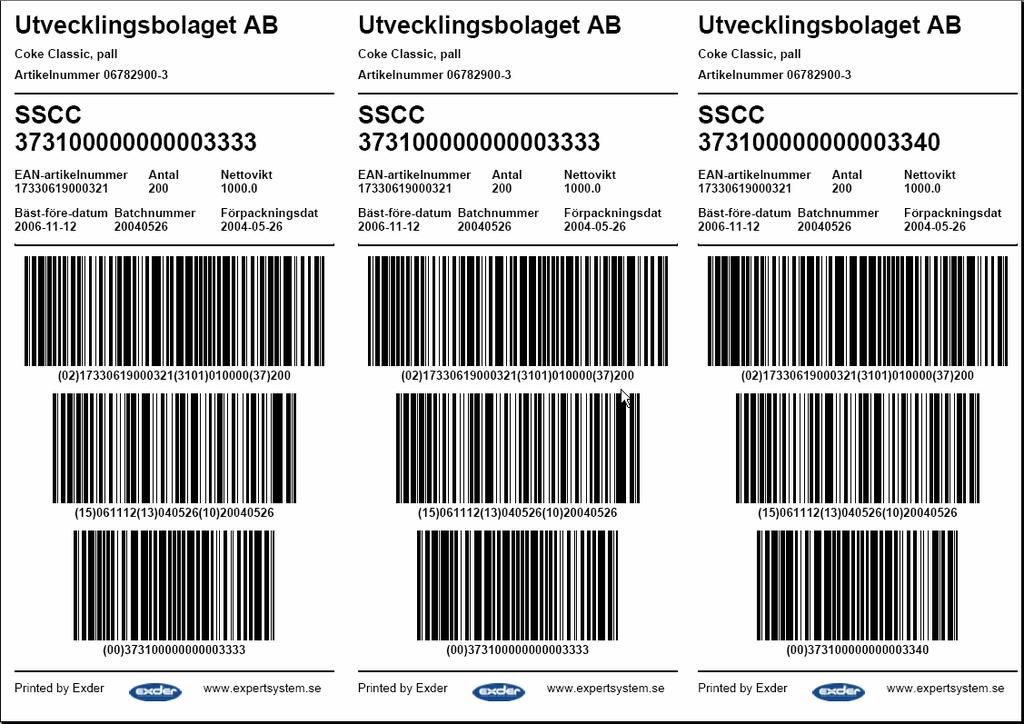 Till nästa release av Exder i augusti kommer etiketter för ICA:s