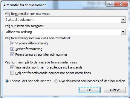 Hela dokumentet kommer att tryckas i gråskala oavsett färg i Worddokumentet. Omslaget kommer däremot vara i fyrfärg. 1.3 Att arbeta med formatmallar Utgå från filen GNS-mall_blank.doc.