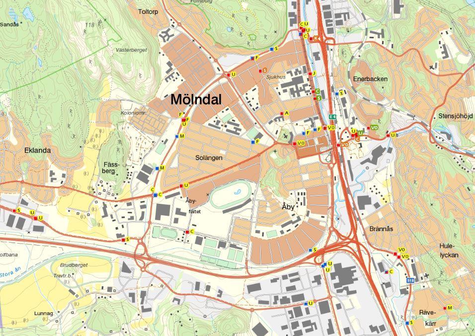MÖLNDALS STAD Rapport 17(18) TEKNISKA FÖRVALTNINGEN 2018-02-22 Dnr TEN 40/18 Li Hagström Figur 21 Olyckor med motorfordon på kommunala vägar i