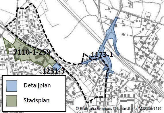 Eskilstuna kommun 3 (18) Markägande Miljöbedömning Bostadsfastigheterna är i privat ägo. Naturmarken inom planområdet ägs av Eskilstuna kommun. Vägen består av samfälld mark.