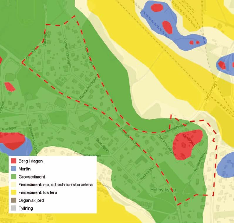 Eskilstuna kommun 5 (18) området. Den nordöstra kanten av planområdet består av skog dominerad av tall med inslag av asp, lönn och rönn.