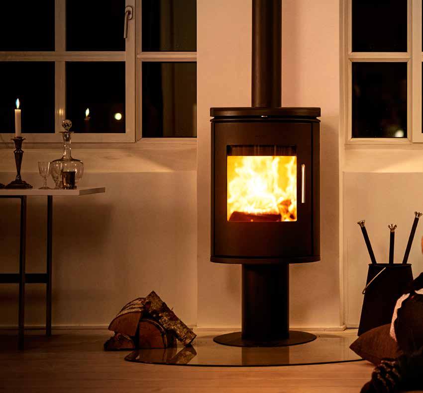 6148 6100-serien Morsø 6100 är en tidlös och minimalistisk kamin där det stora glaset