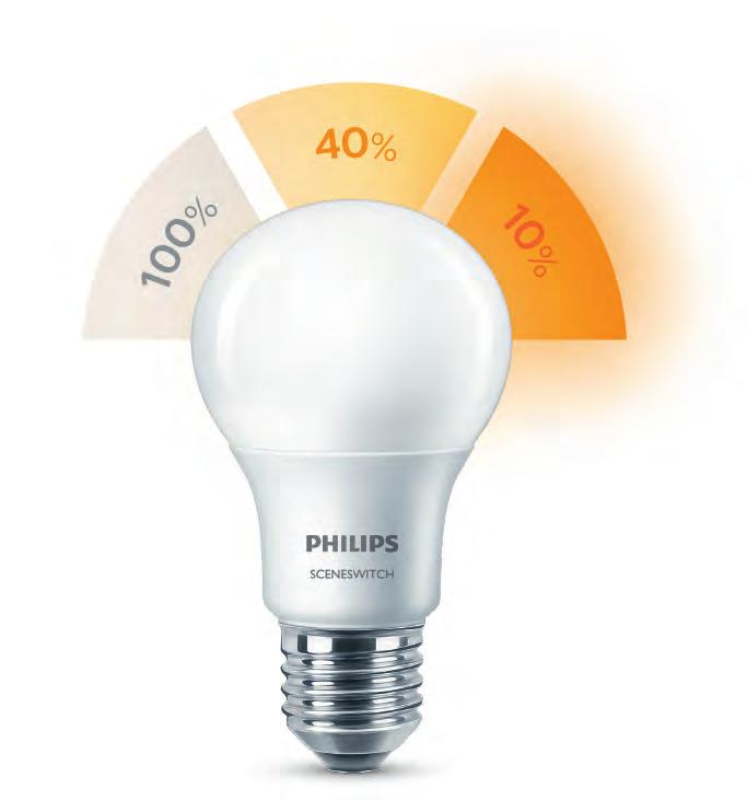 700164514 LED-lampa Frost 5W(40W) E27 Glas 2700K Varm 2-P I Philips nya LED-lampa kombineras den senaste