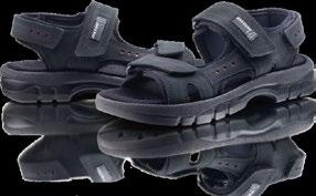 PU-sula med stötdämpande effekt. TYP: Yrkesskor KATEGORI: Sandaler OVANDEL: Läder (nubuck). Justerbara remmar. FODER: Lycra. FOTBÄDD: Uppbyggd i PU.