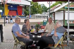 Rapport från Klampenborg den 22 juli 2017. Det var en fin dag som vi vaknade upp till på Råå vallar. Det var två vagnar från Polar Club Syd.