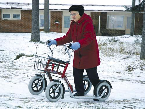 Glädje av utomhusmotion stöd av en kompis Som promenadkompis kan du hjälpa till att öppna tunga dörrar, stöda i trappor och på ojämn terräng.