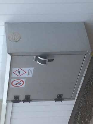 Gasolskåp och utrustning Vägghängt gasolskåp - Utomhusbruk (oisolerat) : 11.