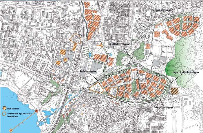 3(14) Strukturplanen för centrala Vallentuna. Enligt strukturplanen ska Vallentunas centrala delar utvecklas med den traditionella svenska småstaden som förebild.