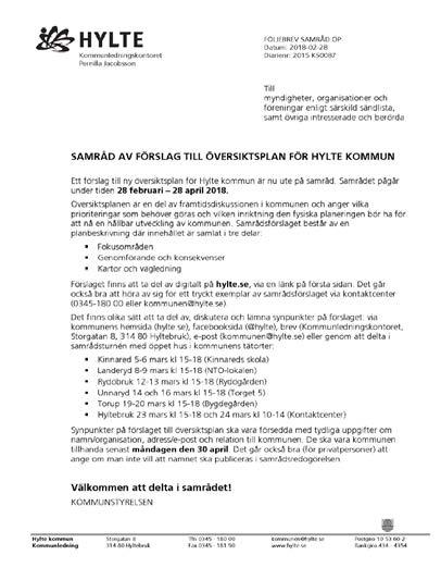 Mötesplatser frivilligverksamhet - Hylte kommun