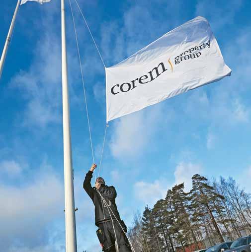AKTIV OCH KUNDNÄRA FÖRVALTNING MED LOKAL FÖRANKRING Corems fastighetsbestånd består av lager- och logistikfastigheter på utvalda orter i mellersta och södra Sverige samt i Köpenhamnsregionen.