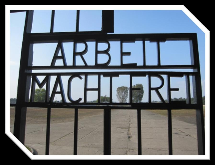 På cykelavstånd ligger det ökända koncentrationslägret Sachsenhausen så vi beger oss dit.