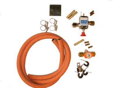 GASOL-KIT för en säker och enkel installation. Alla installationer ska utföras med säkra och godkända komponenter, inte bara vid nyinstallation.