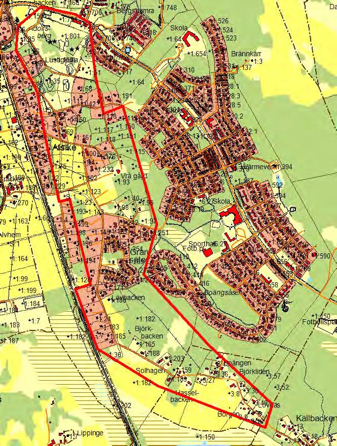 Gamla Alsike I VA-planen: Utbyggnadsområde, prioritering 2. VA-utbyggnad ska ske under perioden 2017-2021, under förutsättning att detaljplan antagits.