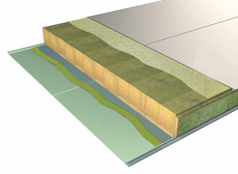Unik konstruktion Kärnmaterialet är en unik produkt och process utvecklad av Paroc Group med mer än 75 års erfarenhet av stenullsteknologi.