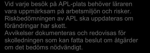 Besöksdagboken (2d) ger stöd för att dokumentera det viktigaste när en elev har sin arbetsplatsförlagda del av utbildningen.