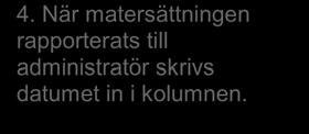 När läraren fått en veckorapport av eleven bokförs den i elevpärmen på skolan.