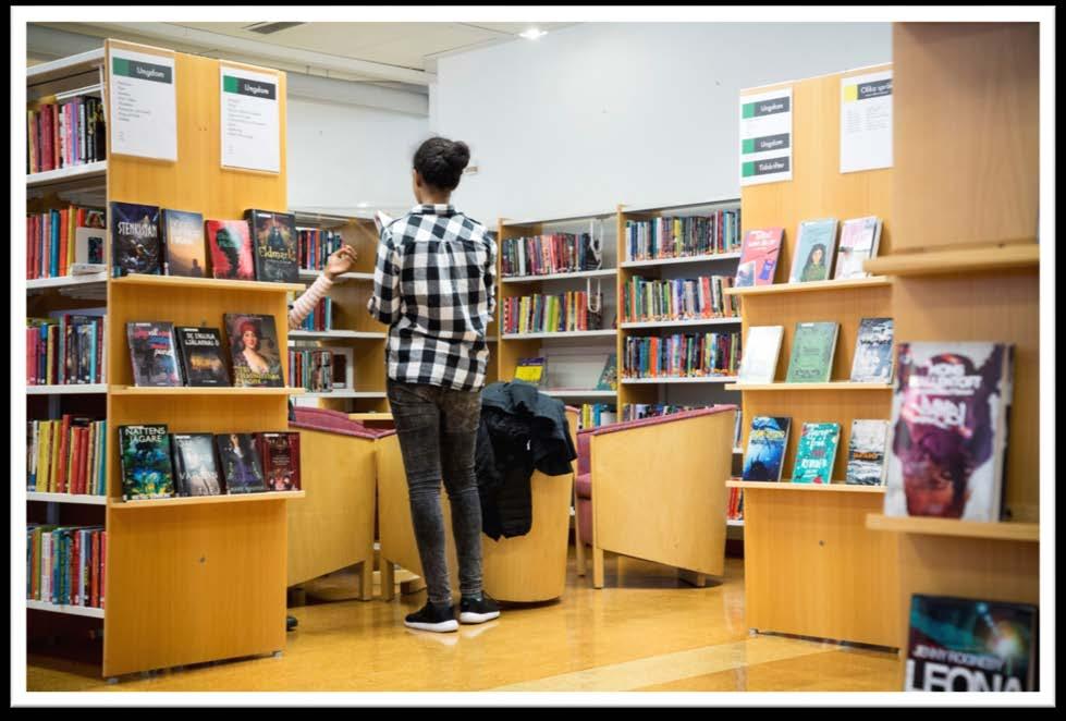 5.3 Skolbibliotekets mål Stödja skolans utbildningsmål och elevernas lärande Bibliotekspersonal och pedagoger planerar tillsammans för att biblioteket ska fungera som en resurs i skolarbetet Öka