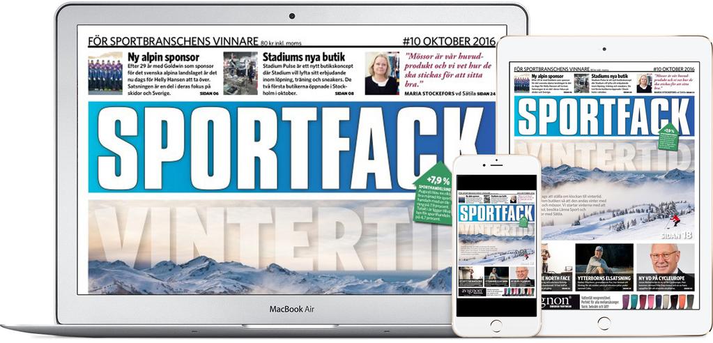 PLATSANNONSERING WEBB + PRINT Vid bokning av platsannons ingår annons i tidning och publicering på www.sportfack.se och i Sportfacks nyhetsbrev under en månad. Se mer information på sid 2.