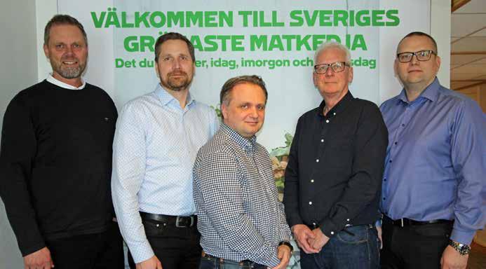 Verksamhetsorganisation 11 FÖRETAGSLEDNING Från vänster: Lars Cedemar (fastighetschef), Johan Nilsson (driftchef), Robert