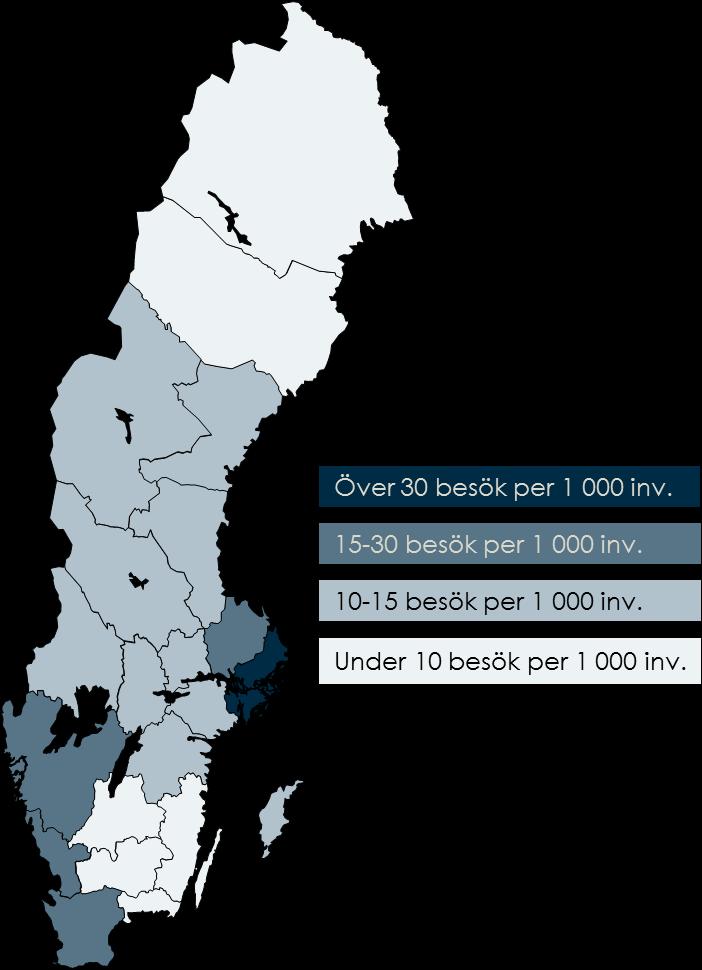 med vårdgivare, exempelvis i Landstinget Sörmland, i högre grad än andra använder sig av den aktör som har avtal i det egna landstinget.